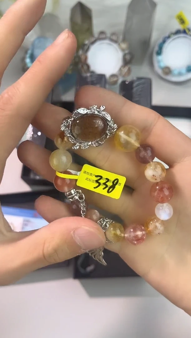 水晶手链合金水晶