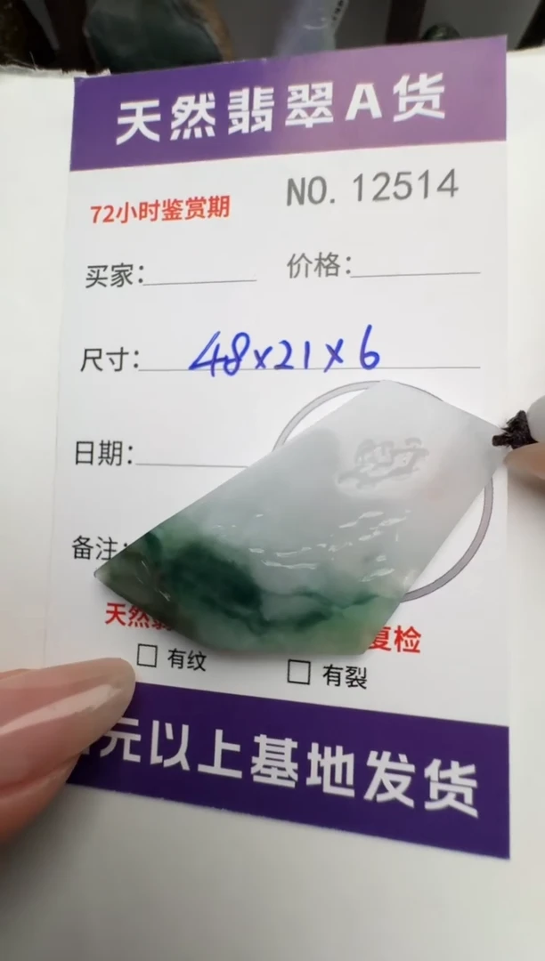 【闪购商品】翡翠颈饰未镶嵌原石12514