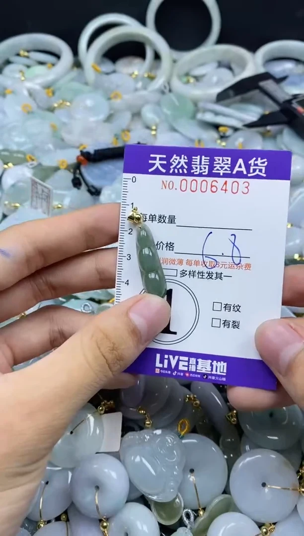 翡翠未镶嵌颈饰06403