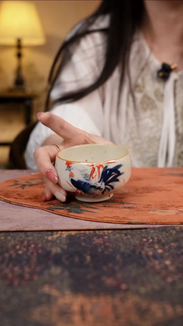 杯景德镇陶瓷杯碗柴烧多人