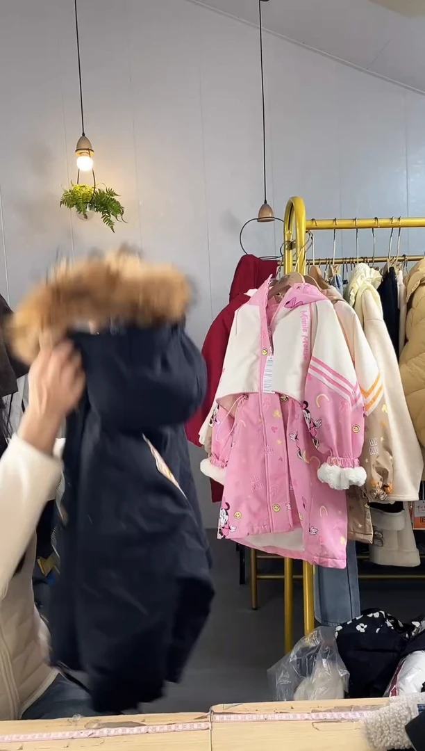 可拆内胆连帽棉外套【186