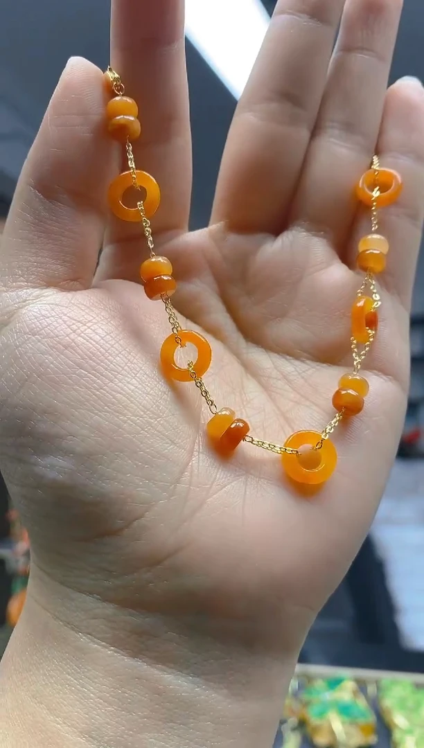 【闪购商品】翡翠耳饰合金183翡翠手链