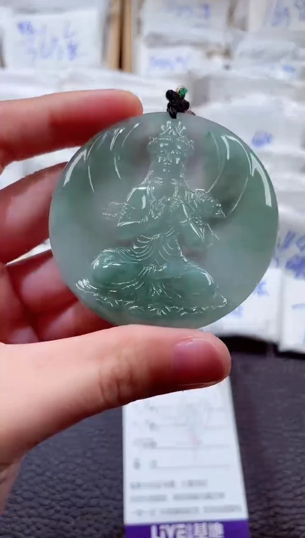 翡翠未镶嵌颈饰00001172观音