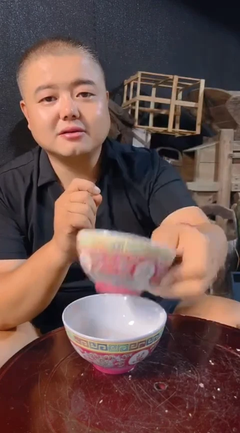 摆件景德镇陶瓷青花摆件7一对碗