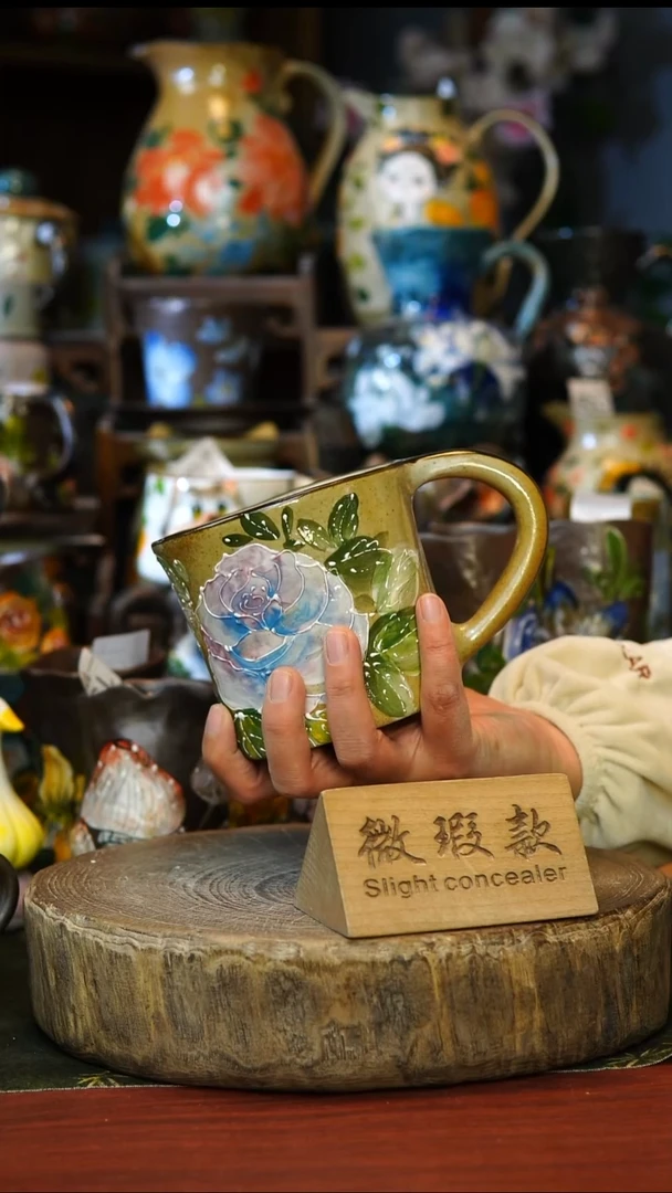 陶瓷163景德镇手工手绘釉下彩