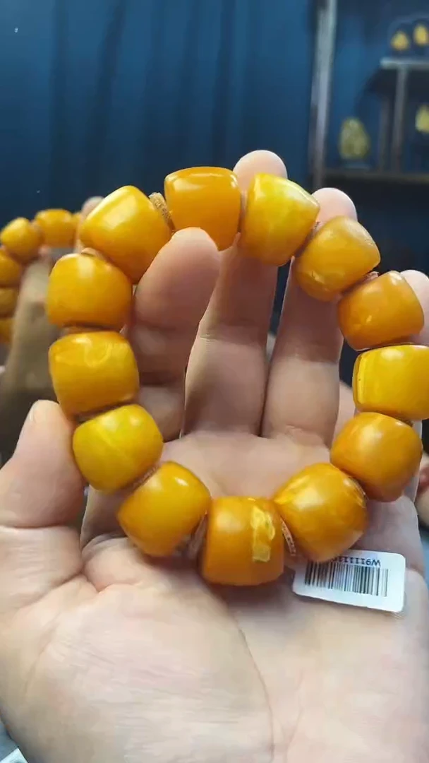 手串琥珀未镶嵌蜜蜡老型手串