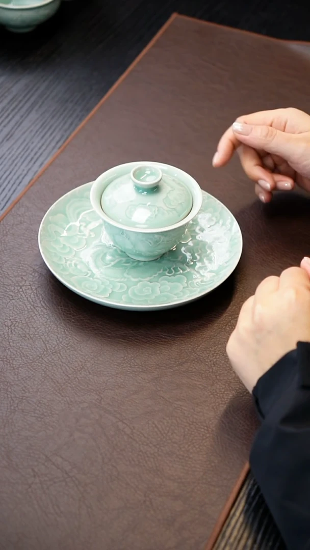 青瓷手工茶器包邮