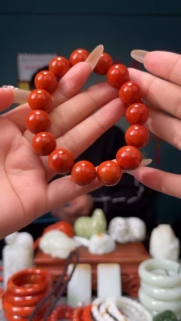【闪购商品】南红玛瑙颈饰未镶嵌手串14
