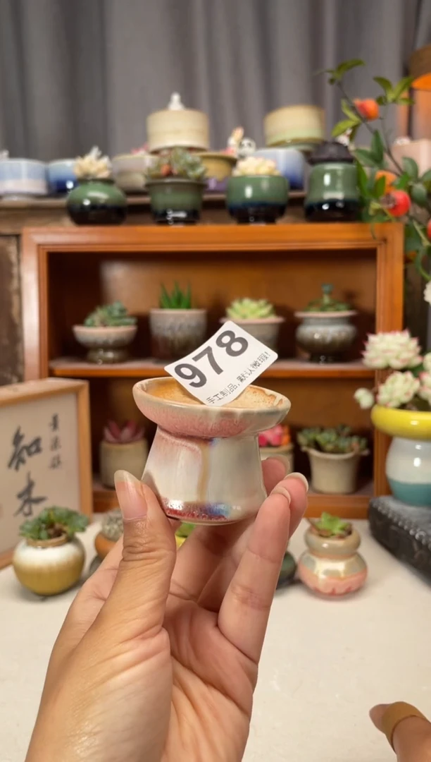 瓷片978知木小芳花盆