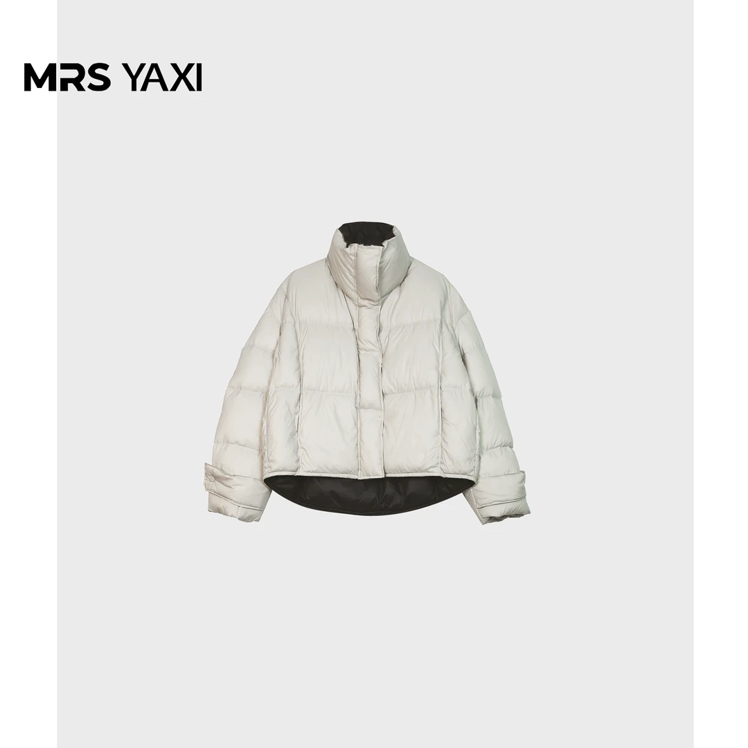Mrsyaxi纯色立领极简90鹅绒服YX4121103