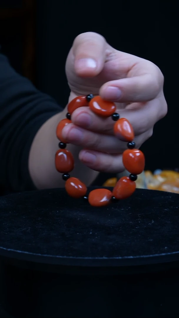 【闪购商品】寿山石其他45颗本部红田手串