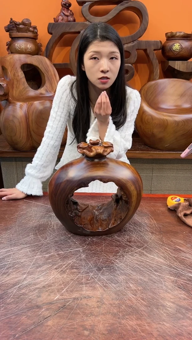 【闪购商品】稳定木实木创意花插