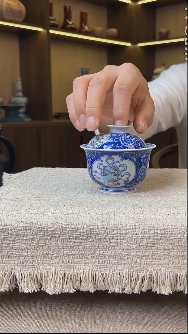 瓷片景德镇毛仔柴窑杯