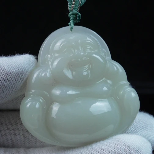恋江南天然和田玉佛公吊坠 QS-0167