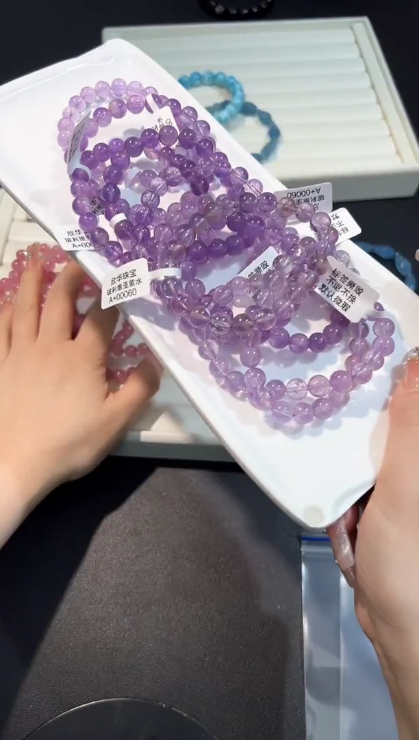 【闪购商品】水晶手串未镶嵌8E多样性发其一/1条默认微瑕