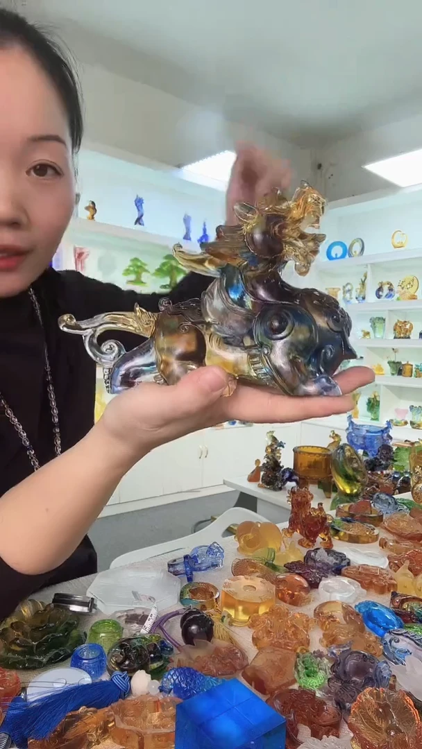 手工艺品琉璃大貔貅