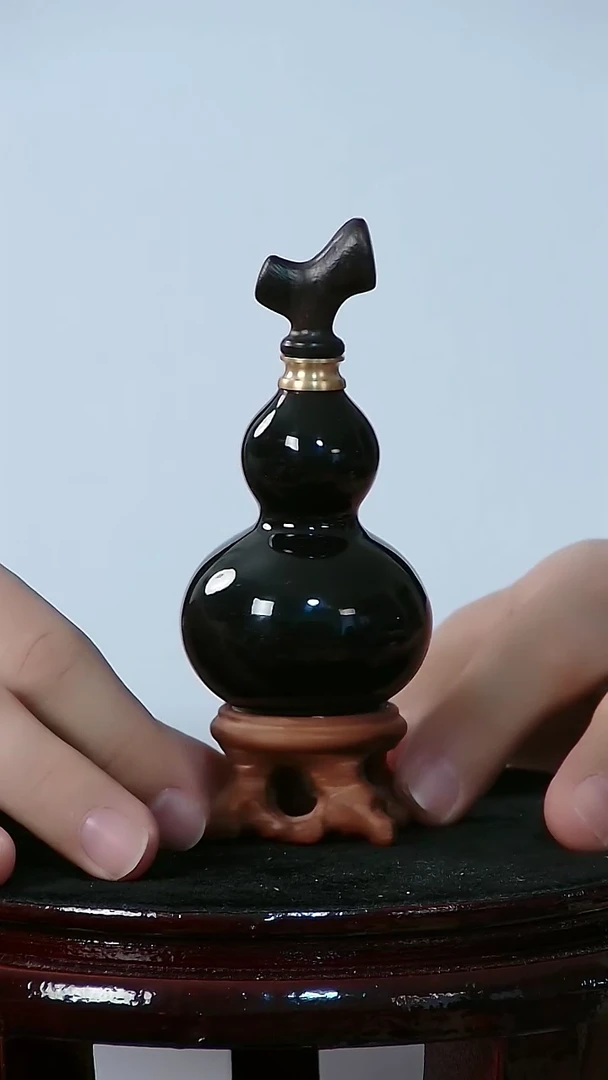 藤?****j檀木塞葫芦把件 0092