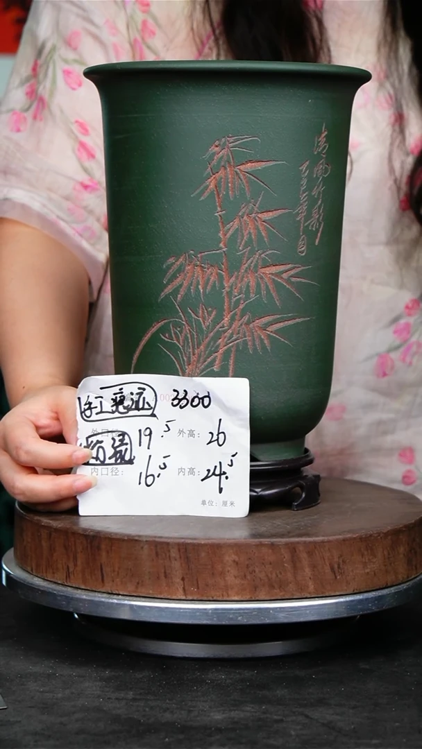紫砂花盆3300+s手工痕迹