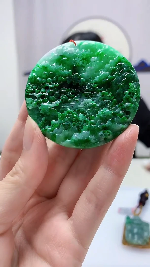 定制翡翠未镶嵌4852zm-毛货挂件138