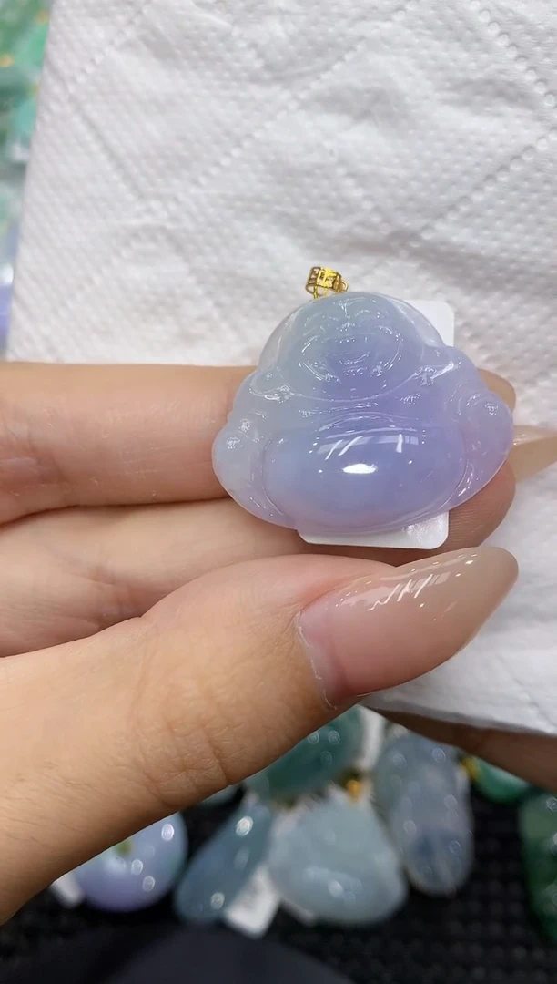 颈饰18K金镶嵌翡翠111111111111