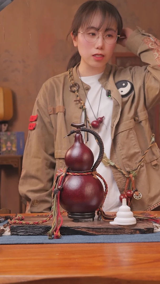 1391号链接精品大漆葫芦现货现发[一物一拍]（800ml）