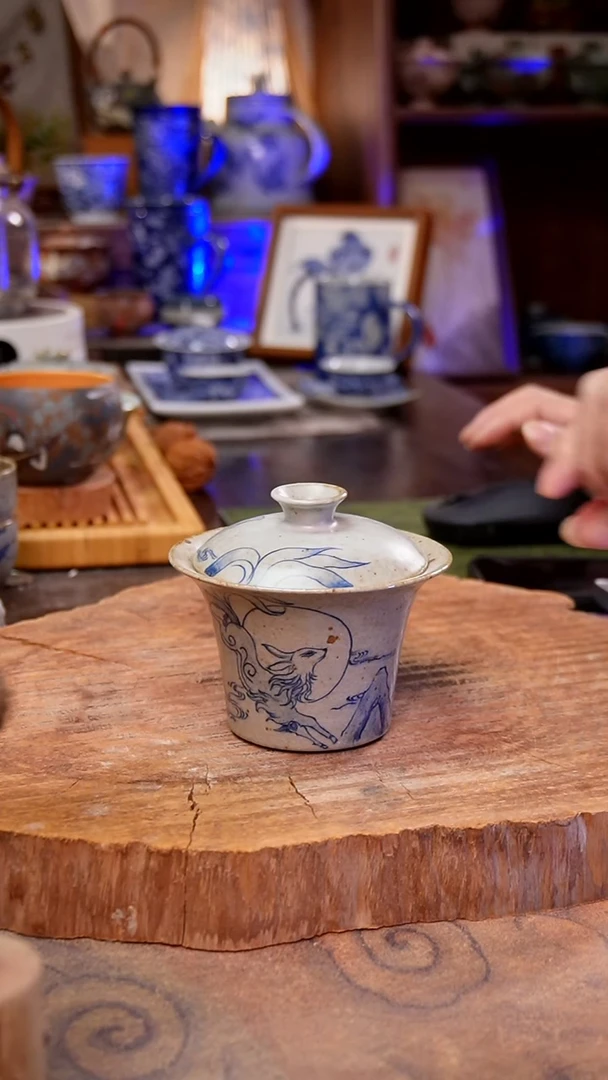 杯子九尾狐手工手绘手工手绘