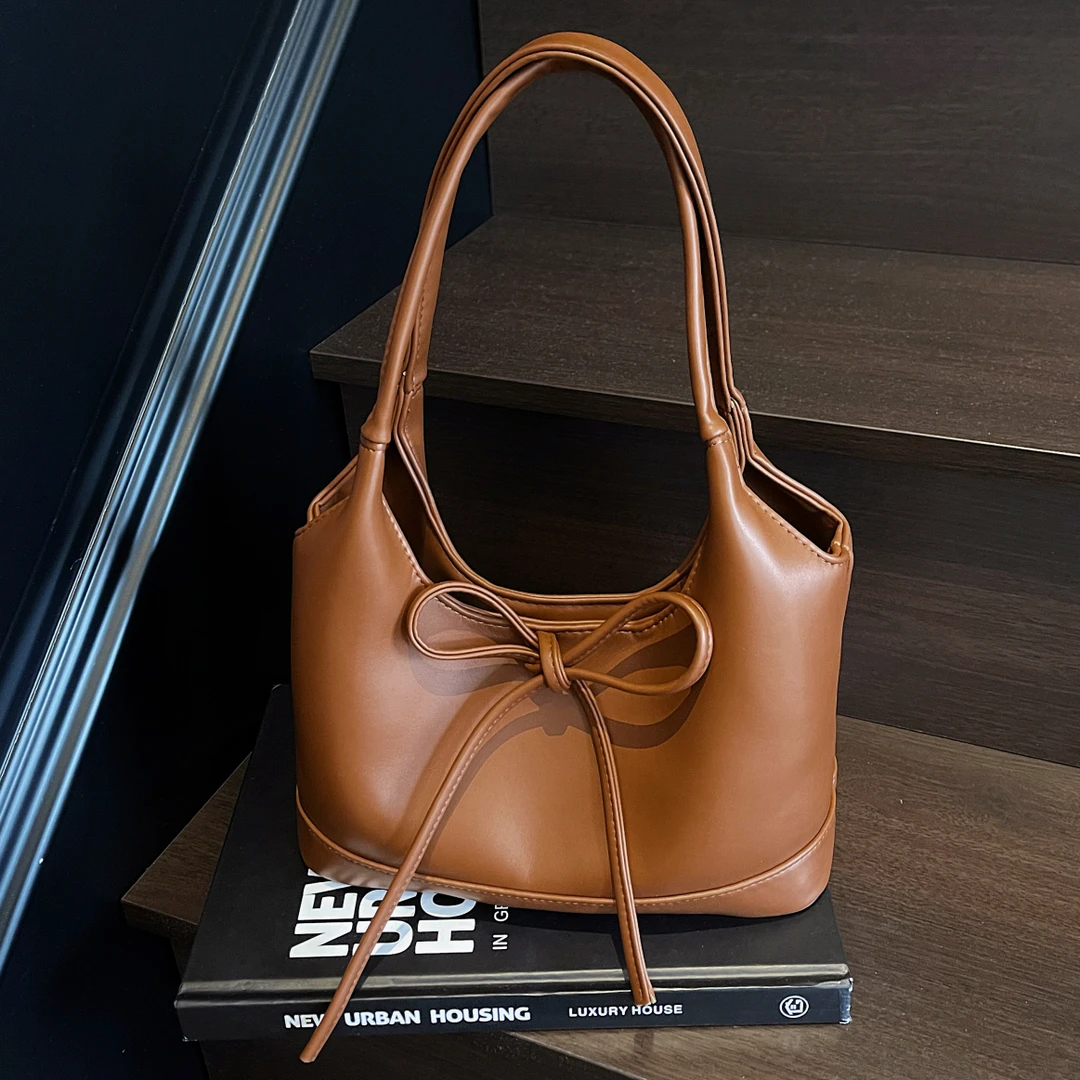 高级感轻奢大容量托特包女式2025新款小众设计时尚百搭蝴蝶单肩包