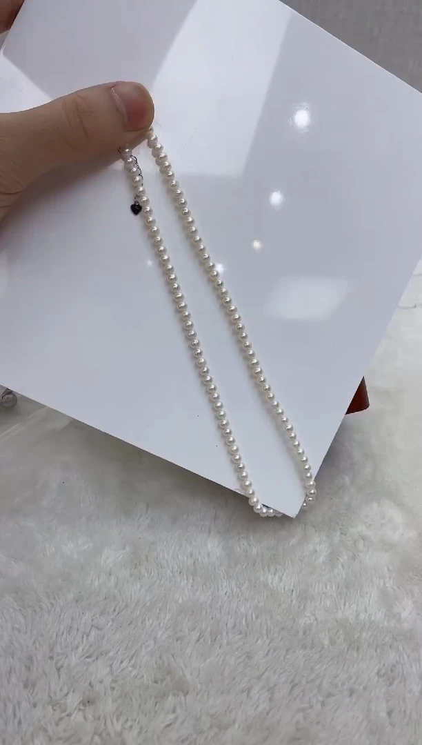 淡水珍珠银S925镶嵌颈饰