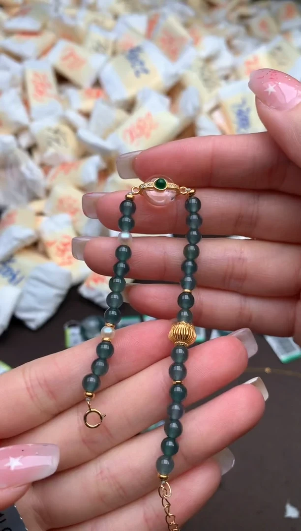 【闪购商品】翡翠手链银S925镶嵌 —