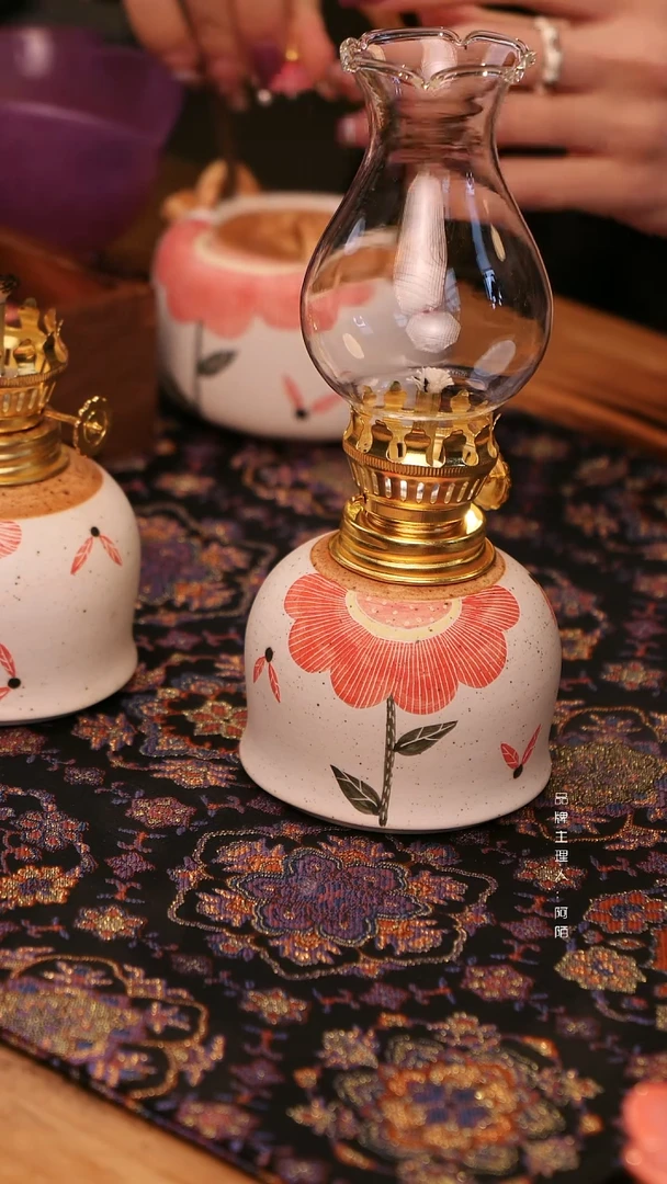 【闪购商品】志野烧太阳花陶瓷灯