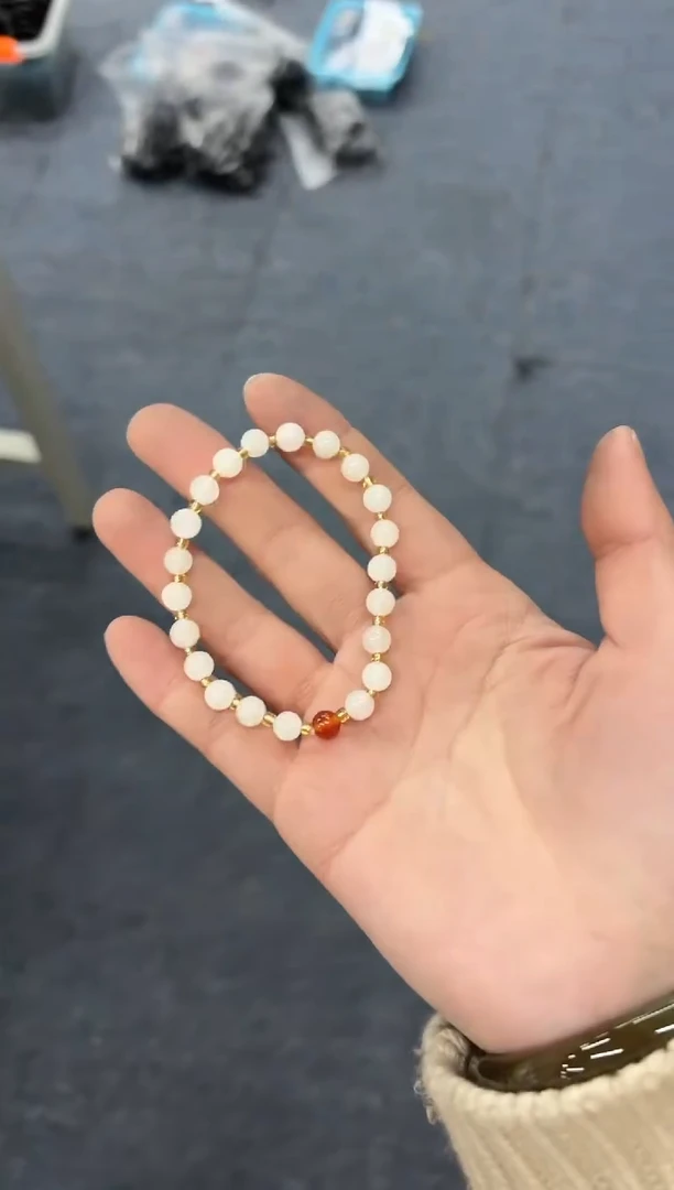 【闪购商品】石英质玉（金丝玉）手串未镶嵌金丝玉手串