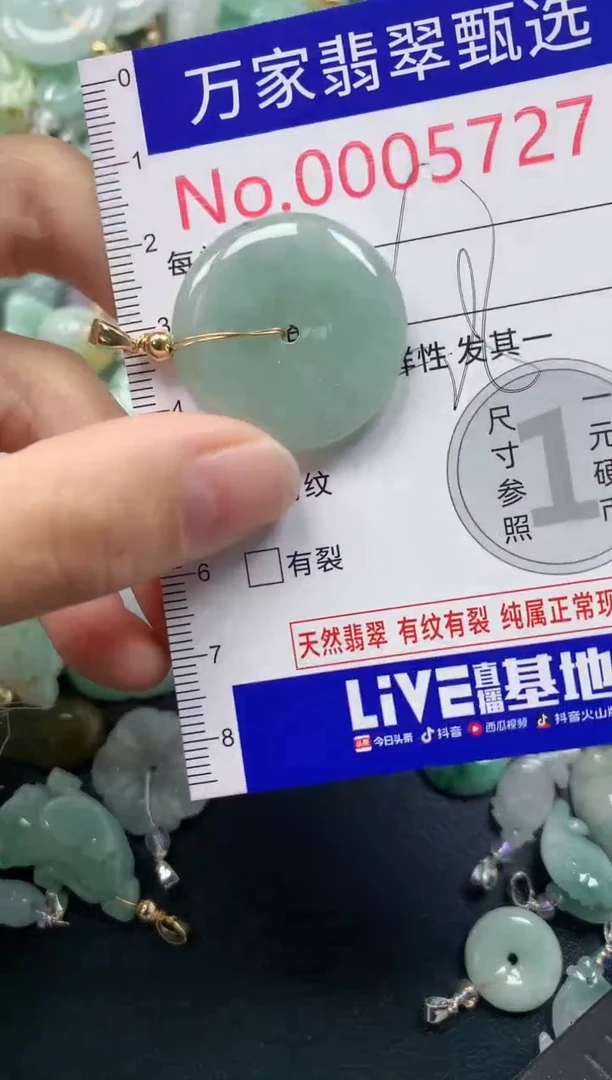 吊坠(不含链)未镶嵌翡翠5727