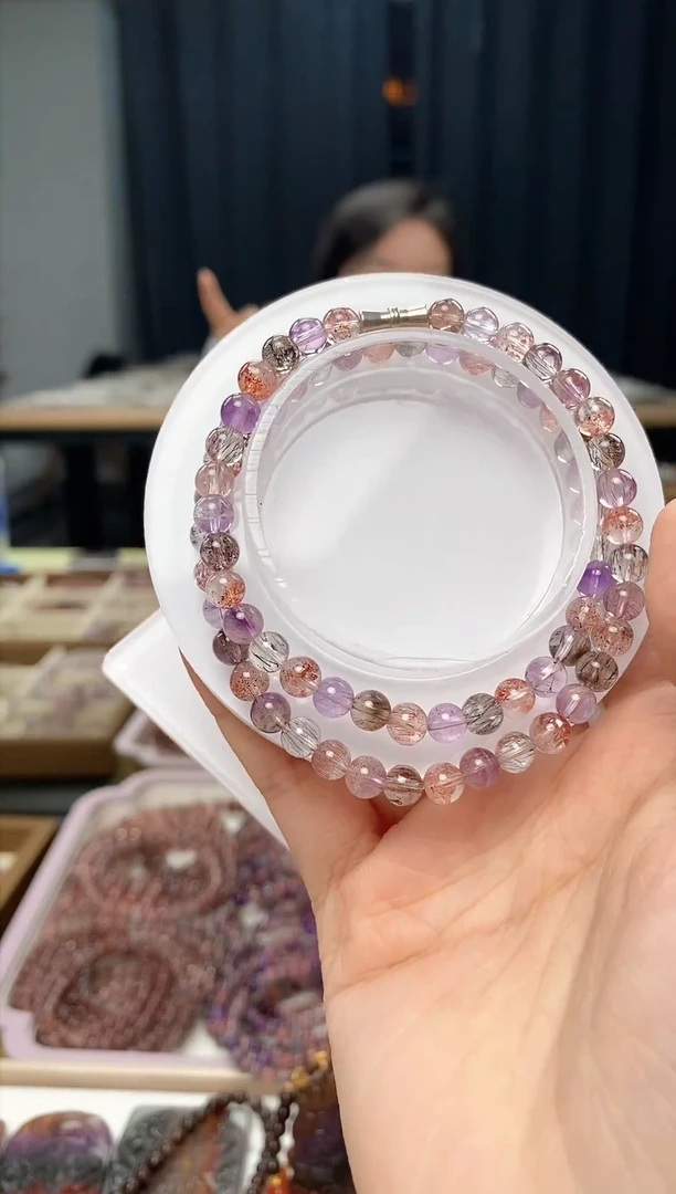 未镶嵌手串水晶超七 多样性发一