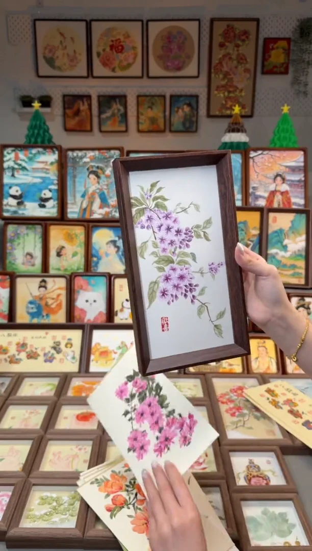 国画紫丁香 手绘国画27