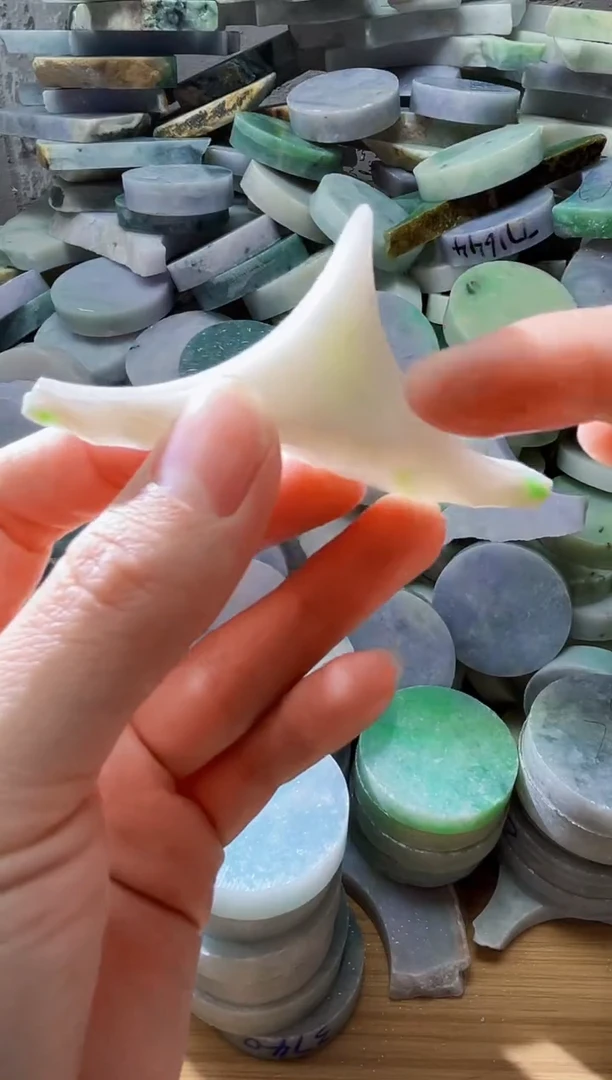 裸石翡翠天然翡翠A货玉 南 006