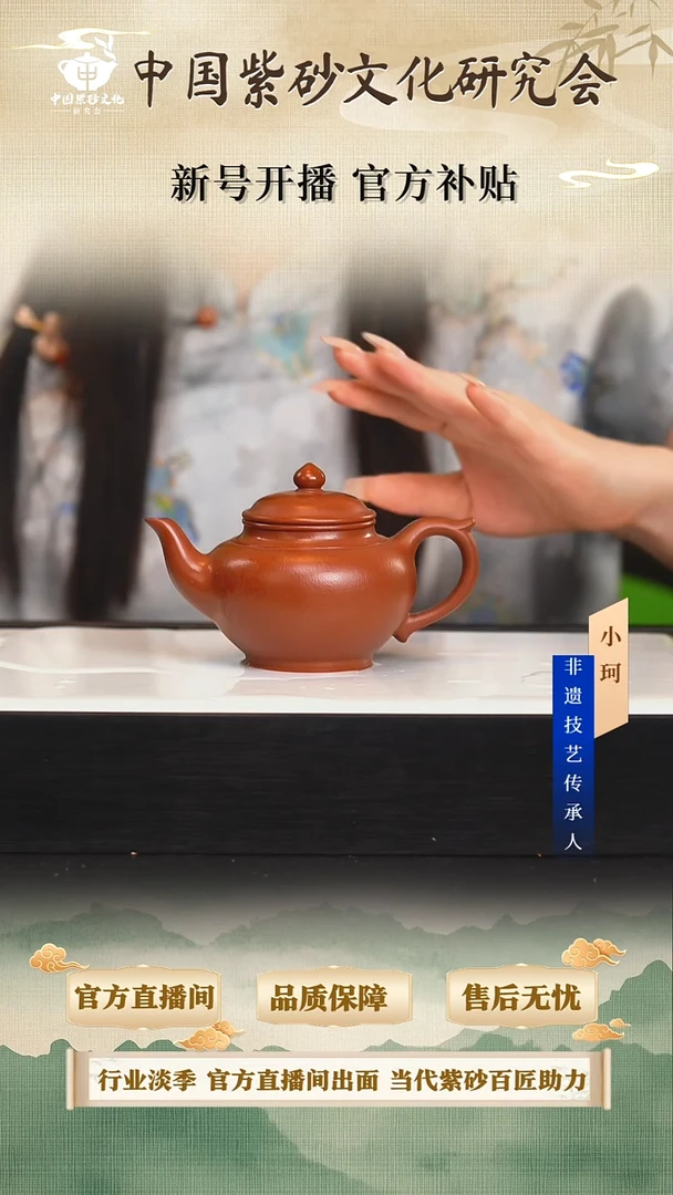 茶壶紫砂陶茶文化储           朱泥180cc.左右