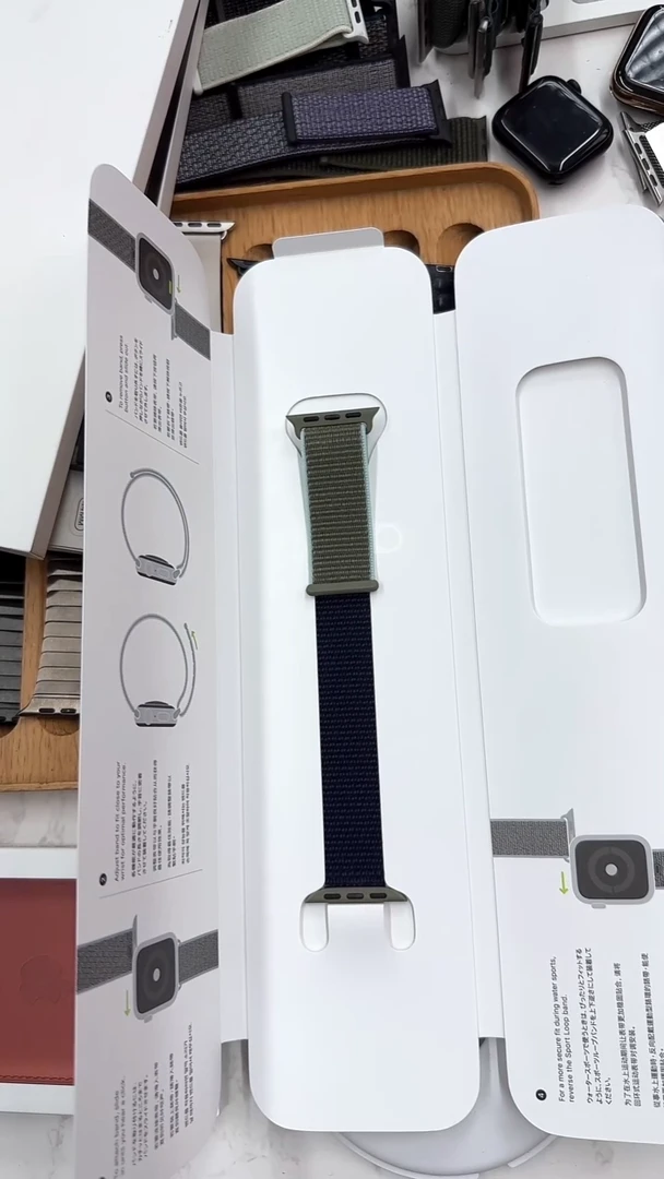 准新品小表盘 卡其色尼龙回环