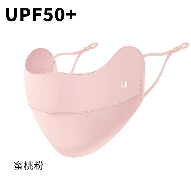 F62901防晒口罩冰丝透气夏季全脸遮防紫外线护颈3d立体护眼角面罩