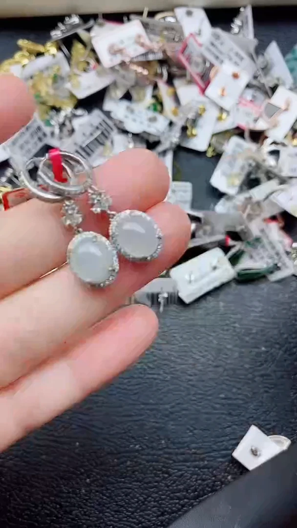 银S925镶嵌戒指翡翠1