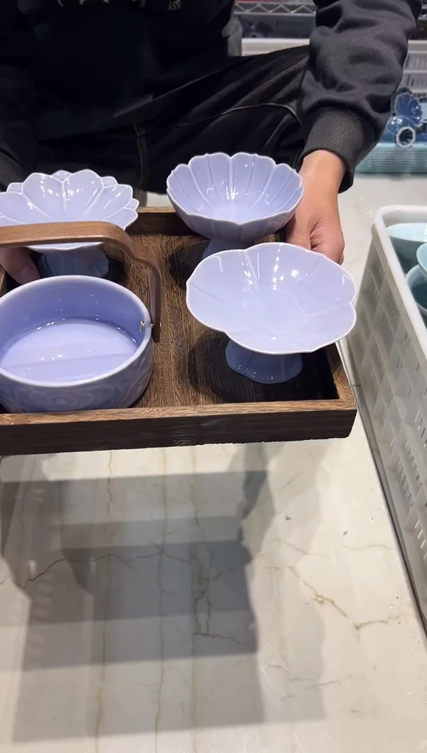 瓷片瓷微瑕商品 介意勿拍 带托盘