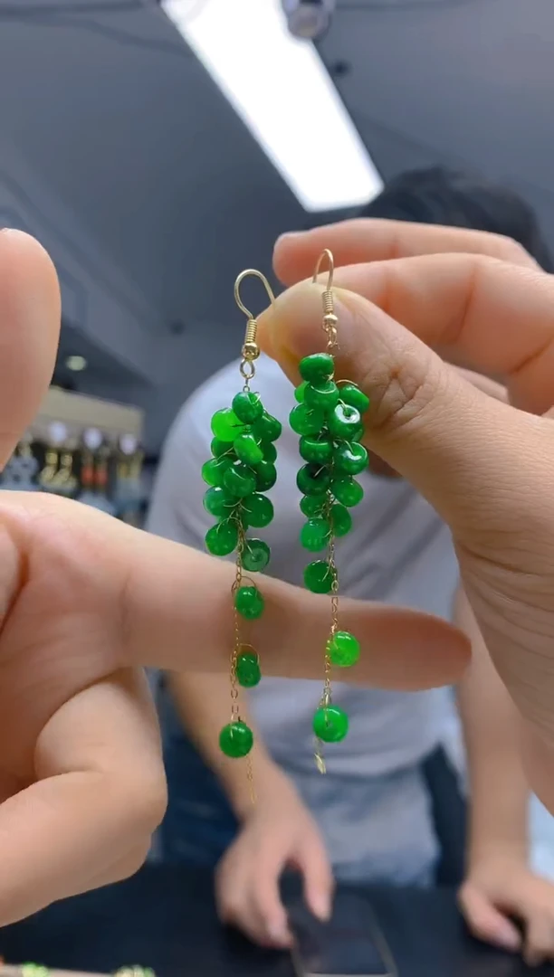 【闪购商品】翡翠耳饰合金169翡翠耳钩