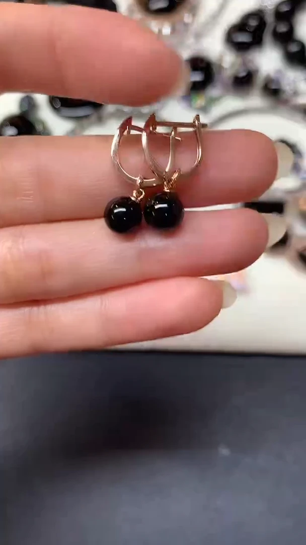 18K金镶嵌翡翠耳饰D337|2800