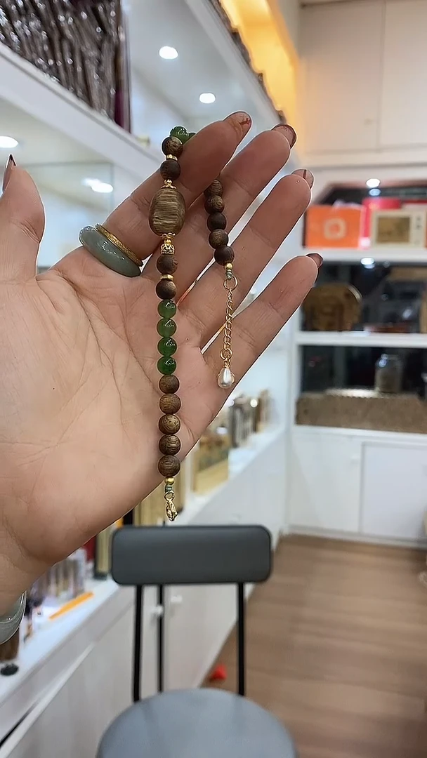 香料海南奇楠圆珠手链