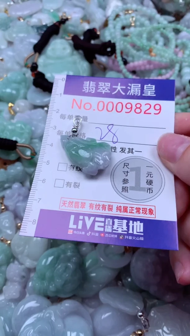 吊坠(不含链)未镶嵌翡翠9829