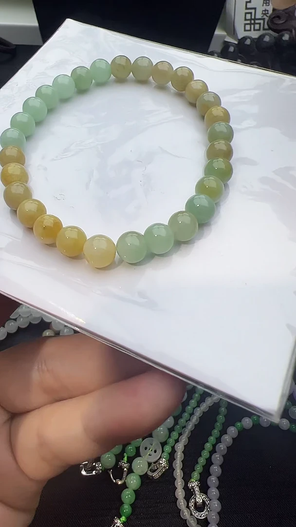 未镶嵌手串翡翠玉珠手串