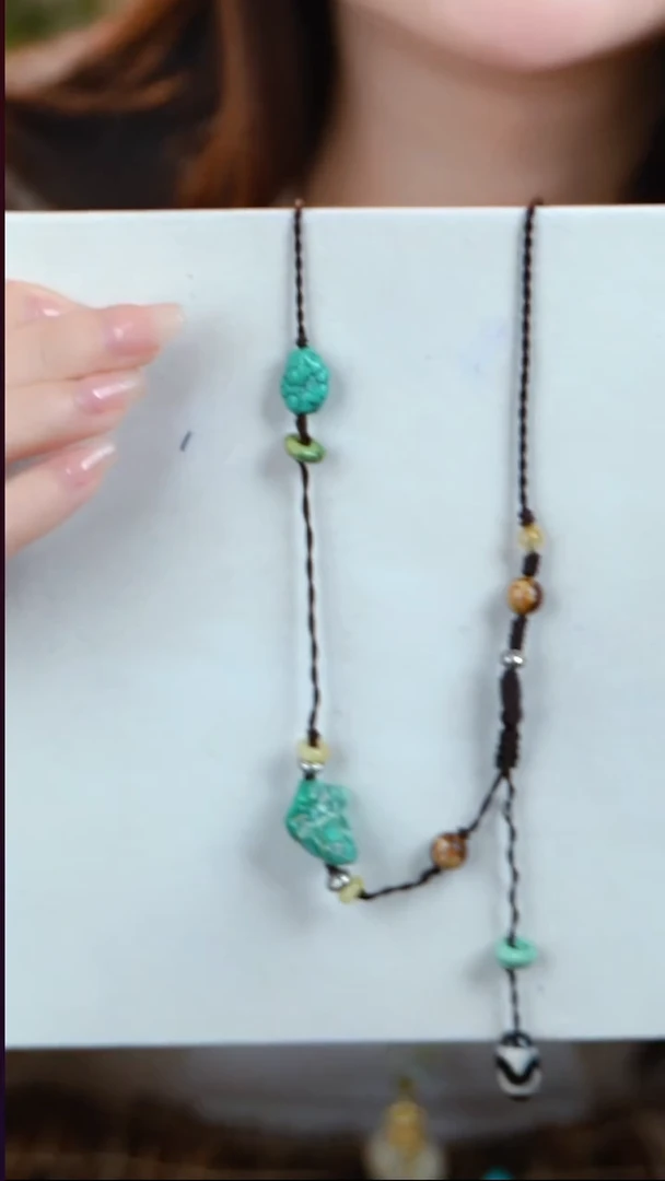 未镶嵌绿松石项链项链
