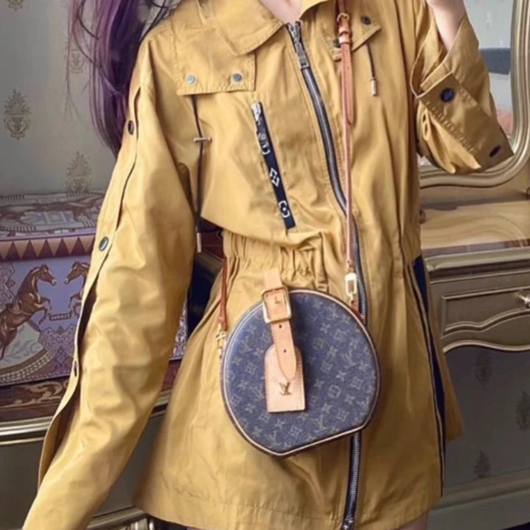 未使用 LouisVuitton/路易威登 满印连帽长袖外套 棕色/34