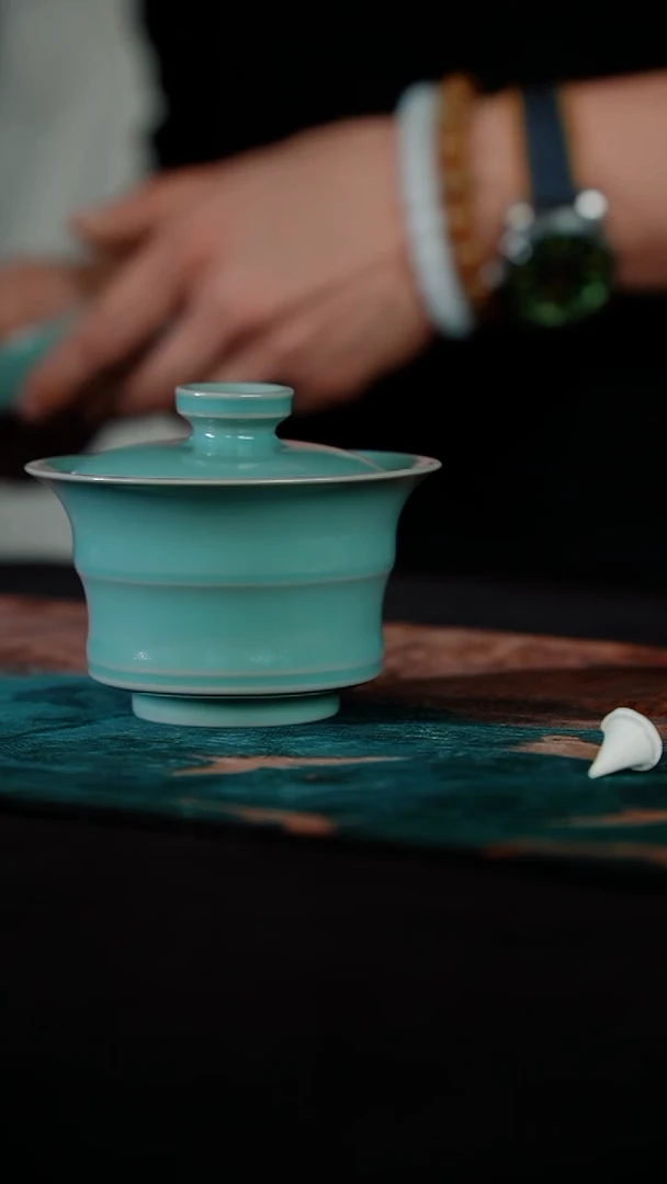 81-3竹节两才（云端釉）