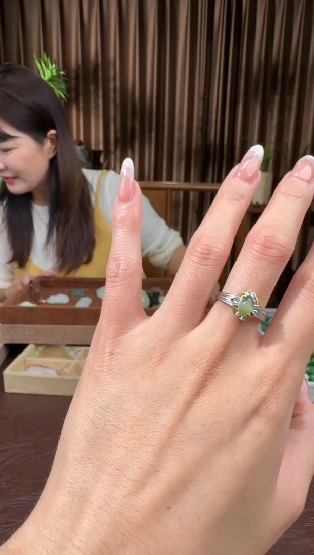 颈饰银S925镶嵌和田玉48赵乐9.11多样性拍一发一微瑕