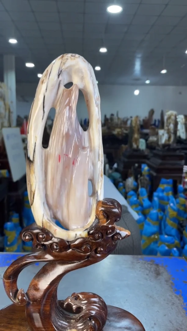 未镶嵌摆件硅化玉20